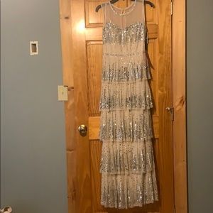 Aidan Mattox Size 10 Embellished Tiered Gown